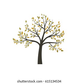 Leaf & Tree Swosh Vector