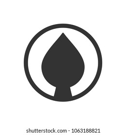 Leaf and tree symbol. Ecology icon. Nature logo. Vector eps 10.