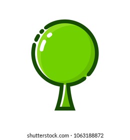 Leaf and tree symbol. Ecology icon. Nature logo. Vector eps 10.