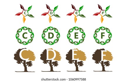 Leaf Tree Template Set
