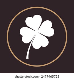 Leaf trendy icon beautiful vector art illustration abstract background