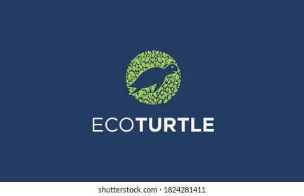 Leaf And Turtle Vector Logo Design Inspiration