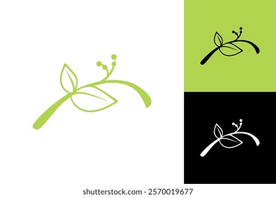 Leaf twig branch vector background leaves tree nature design isolated