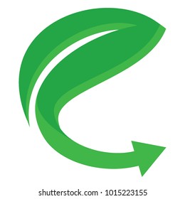 leaf typographic logo business