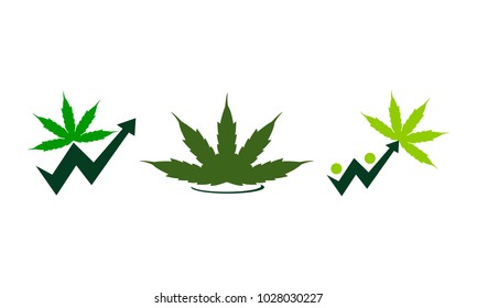 Leaf and Upward Arrow Set
