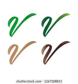 Leaf V Letter Logo useful, editable. And printable Perfect for use in a wide range of new media templates: Web Marketing Agency, Social Media Services Showcase, Online Marketing Apps, and Web.