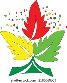 leaf vector for any place you can uses logo