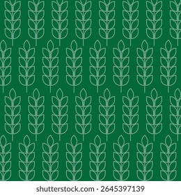 Leaf vector art with seamless background