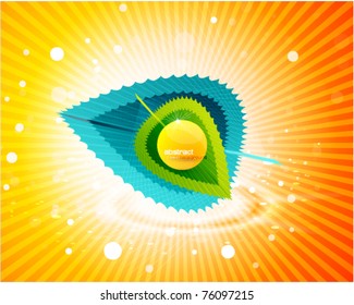 Leaf vector background