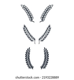 Logo de arroz de fondo blanco