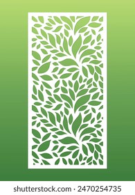 Leaf vector design roter cnc