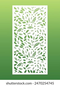 Leaf vector design roter cnc