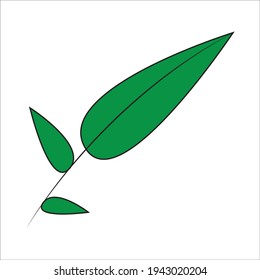 Leaf vector. Different shapes and colors of leaves, perfect for illustration, and various arts.