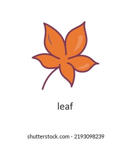 leaf vector Filled Outline Icon Design illustration. Nature Symbol on White background EPS 10 File