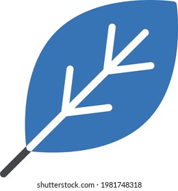 leaf vector glyph color icon