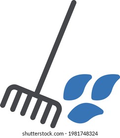 leaf vector glyph color icon