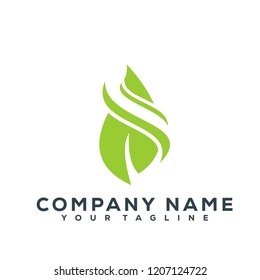 Leaf Vector Graphic Template Download Modern