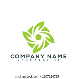 Leaf Vector Graphic Template Download Modern