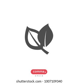 Leaf vector icon
