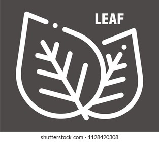LEAF VECTOR ICON 