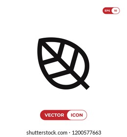 Leaf vector icon