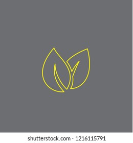 Leaf vector icon