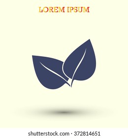 leaf vector icon