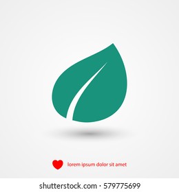leaf vector icon