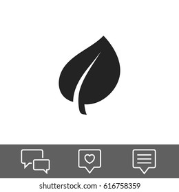 leaf vector icon