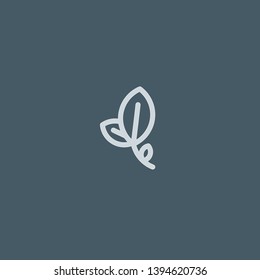 Leaf vector icon. Leaf concept stroke symbol design. Thin graphic elements vector illustration, outline pattern for your web site design, logo, UI. EPS 10.