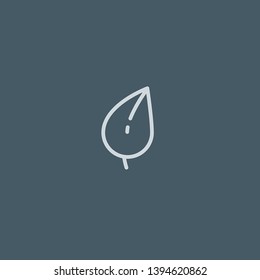 Leaf vector icon. Leaf concept stroke symbol design. Thin graphic elements vector illustration, outline pattern for your web site design, logo, UI. EPS 10.
