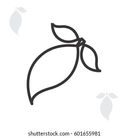 Leaf Vector Icon or Element for Eco and Bio Logos Isolated