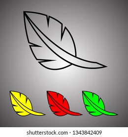 Leaf vector icon. EPS 10