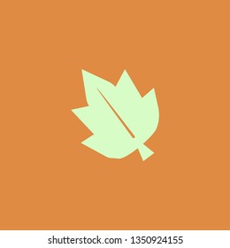 leaf vector icon. flat design