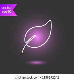 Leaf vector icon. Floral sign. EPS 10 flat symbol