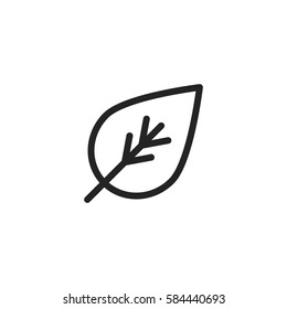 Leaf vector icon, green nature symbol. Modern, simple flat vector illustration for web site or mobile app