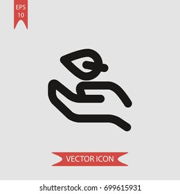 Leaf vector icon illustration symbol