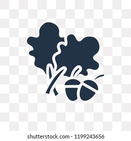 Leaf vector icon isolated on transparent background, Leaf transparency concept can be used web and mobile