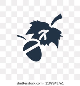 Leaf vector icon isolated on transparent background, Leaf transparency concept can be used web and mobile
