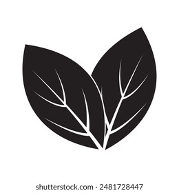 Leaf vector, icon, Leaves silhouette, symbol, design. Spring leaf, Leaf icon ecology, nature element, environment and nature eco sign. Vector illustration.