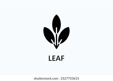 Vektorsymbol oder Logo-Illustration des Blatts