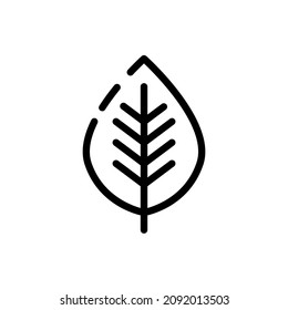 leaf vector icon, plant, organic symbol. Modern,simple flat vector illustration for web site or mobile app