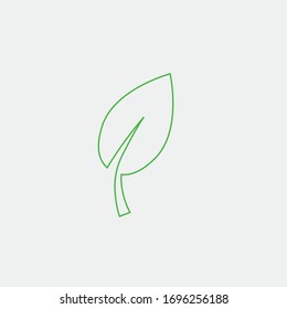 leaf vector icon plant vegetation and ecology icon