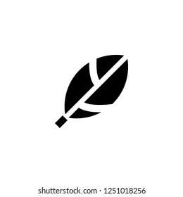 leaf vector icon. leaf sign on white background. leaf icon for web and app