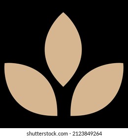 leaf vector icon sign symbol. isolated graphic illustration