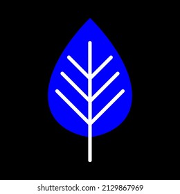 leaf vector icon sign symbol. isolated graphic illustration