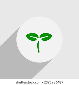 Leaf vector icon sign symbol