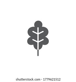 Símbolo de icono del vector de hoja naturaleza aislado en fondo blanco