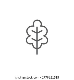 Símbolo de icono del vector de hoja naturaleza aislado en fondo blanco