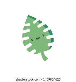  Leaf vector icon, tropical symbol